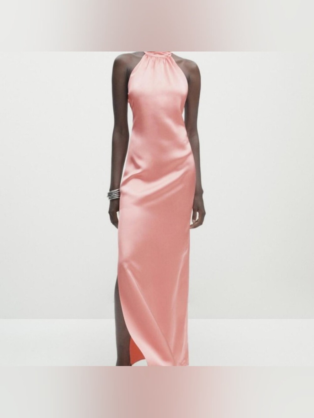 Peach Massimo Dutti Formal Dress